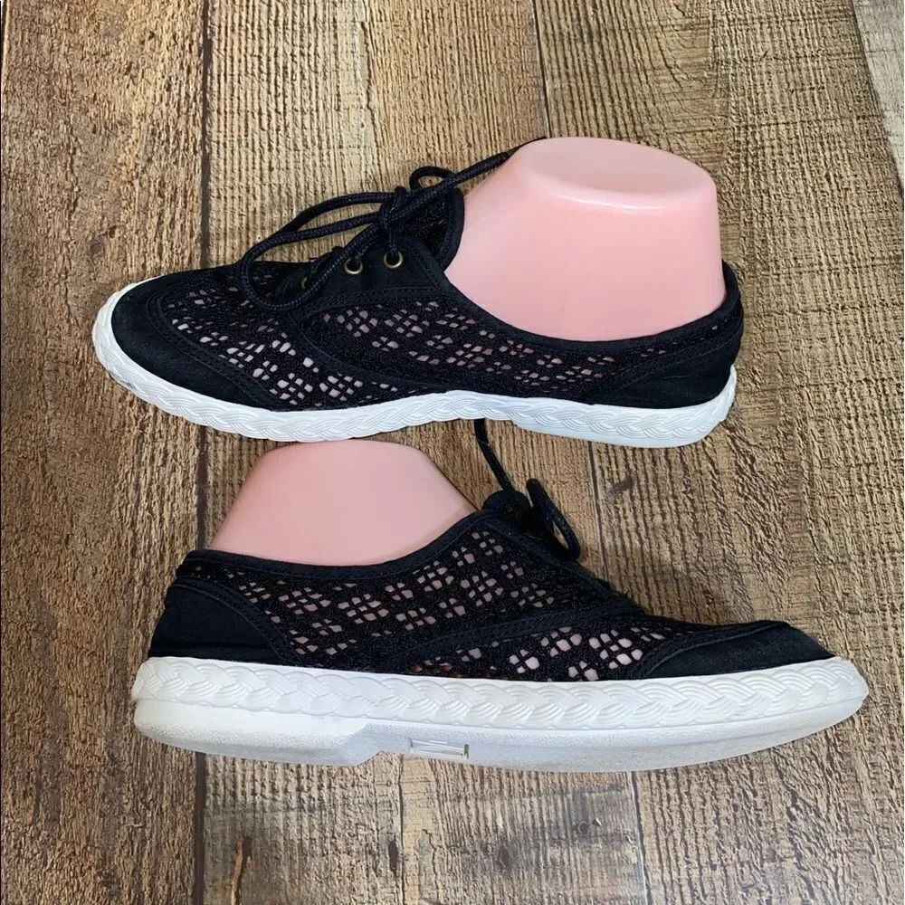 Diane von furstenberg bea shoes black crochet